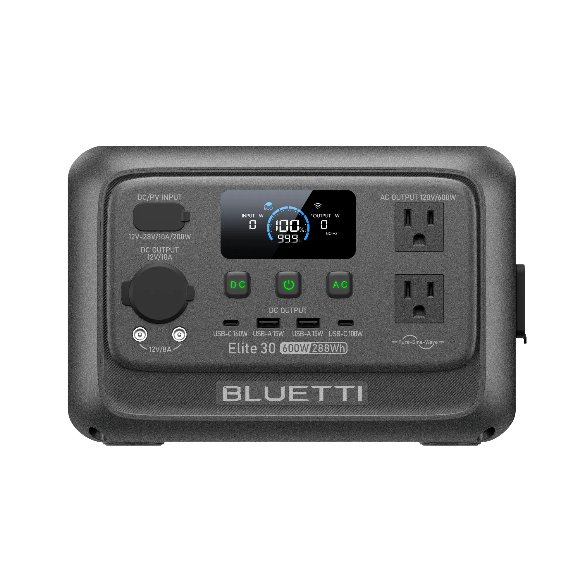 Зарядна станція Bluetti Elite 30 V2 600 Вт / 288 Вт·год 2